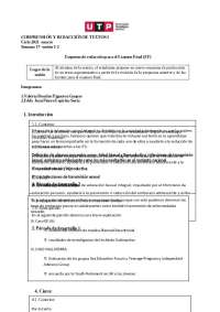 Esquema de Redacción para Examen Final: Educación Sexual Integral en Perú - Prof. Aquino