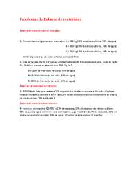 Balance de materiales