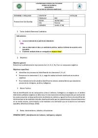 Análisis  elemental cualitativos