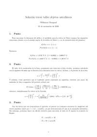 Taller de objetos astrofísicos
