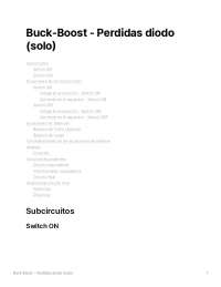 Buck-Boost Circuit: Analysis of Diodes Losses