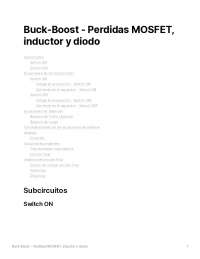 Buck-Boost - Losses MOSFET-inductor-diode