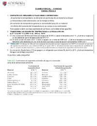 SEGUNDO PARCIAL DE FISICA II UNIVERSIDAD