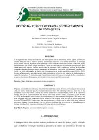 Efeito da Auriculoterapia no tratamento da enxaqueca