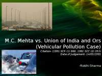 vehicular pollution case