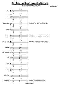 Orchestral Instruments Name