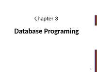 Database for education CHAPTER 3