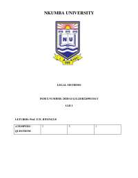 Legal methods exam for year 1