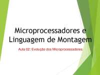 Evolução dos Microprocessadores