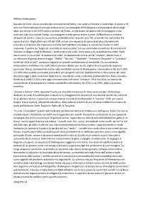 William Shakespeare - vita, opere, teatro (Richard III) - Docsity
