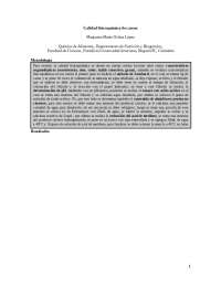 Calidad fisicoquimica de carnicos
