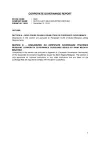 Dutch Lady's Board Structure & Policies: Corporate Governance in Large Companies