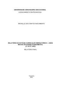 Estágio Curricular II: Reflexões sobre a Prática Docente nos Anos Iniciais