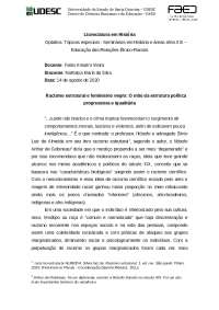 Racismo estrutural e feminismo negro: O mito da estrutura política progressista e igualitá