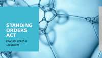 Ppt on  the STANDING ORDERS ACT