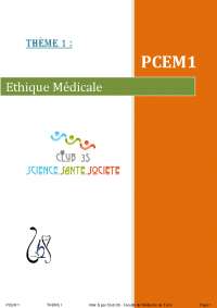 Ethique médicale - QR 3S