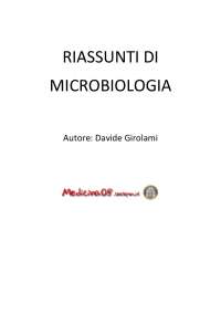 microbiologia riassunto