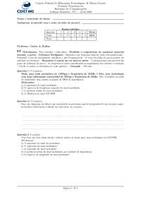 PROVA SISTEMAS DE COMUNICACAO