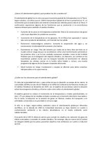 El Calentamiento Global: Un Análisis Completo