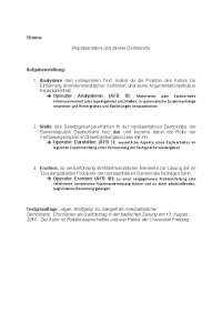 Sozialwissenschaftsklausur Gymnasium Demokratie der 10.Klasse (EF)+ Erwartungshorizont