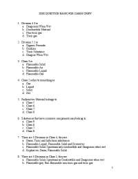 DGR Question Bank for Cabin Crew: A Comprehensive Guide to Dangerous Goods Regulations