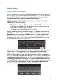 APPUNTI SENSOR SYSTEMS
