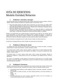 Ejecicios Modelo Entidad Relación
