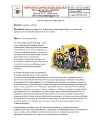 GUIA TECNOLOGIA GRADO 11 | Apuntes de Tecnología | Docsity