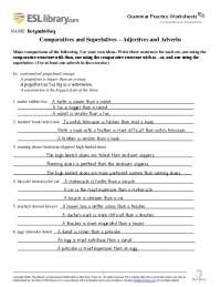 Exercises of Basic English