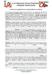 contrato de compraventa de local comercial con enceres