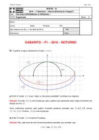 Problemas de Cálculo Diferencial e Integral I