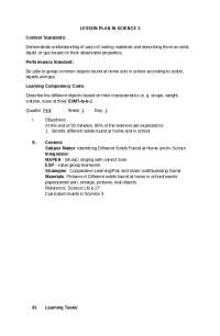Detailed lesson Plan III (Solid)