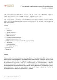 A Importância do Empreendedorismo para o Desenvolvimento Econômico no Brasil