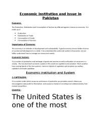 Economic institution