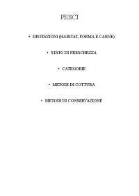 IL PESCE IN ENOGASTRONOMIA
