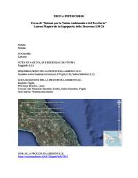 Elaborato sistemi per la tutela ambientale e del territorio