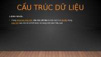 cấu trúc dữ liệu và giải thuật