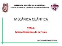 Marco Filosofico de la Cuantica