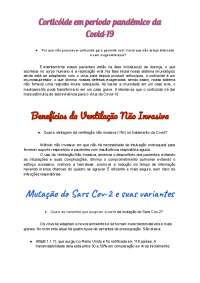 Corticoides em Pacientes de Covid-19: Consequências e Variantes do Sars Cov-2.