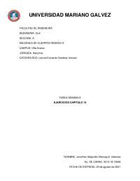 mecanica de los materiales - Tensión, compresión  y cortante