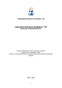 Relatório Distribuição de Boltzmann