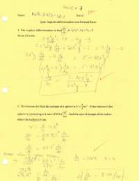 quiz 7- Calculus 1-math 2413