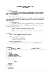 Lesson plan format for students' reference - Docsity