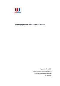 prototipagem processos de  embalagens  e ensaios
