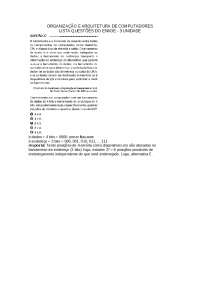 Lista do ENAD, para responder