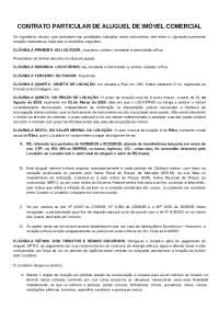 CONTRATO ALUGUEL MODELO