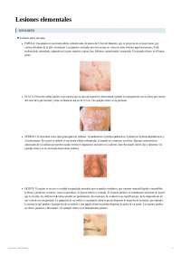 Lesiones Elementales en Dermatología: Guía de Reconocimiento y Clasificación