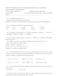 Exercícios de Métodos Computacionais para Bacharelado em Engenharia Elétrica