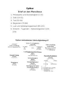 Gliederung Epikur Monoikeu