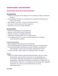 Dialekte und Soziolekte
